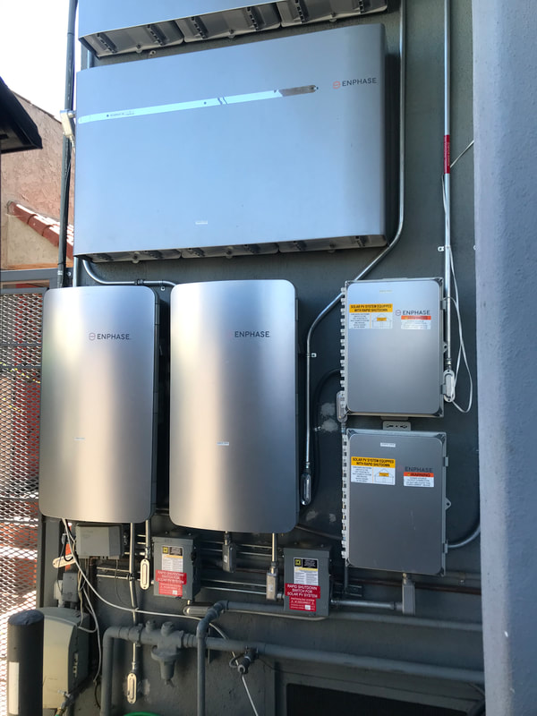 Solar battery installations